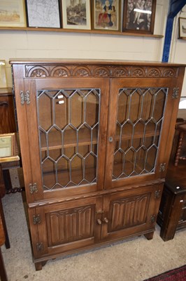 Lot 310 - Reproduction display cabinet with glazed doors...