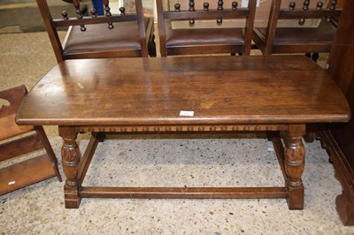 Lot 318 - Bench/coffee table with angle turned legs...