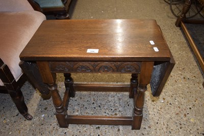 Lot 354 - Drop leaf coffee table/stool