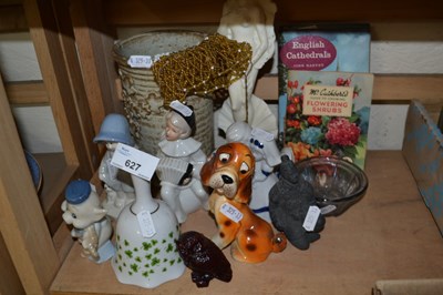 Lot 627 - Mixed Lot: Vases, ceramic bells, figurines etc