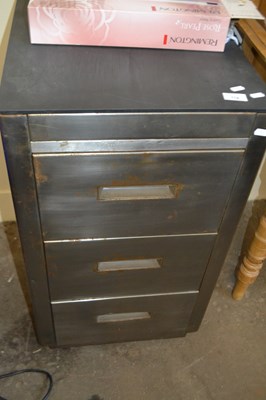 Lot 714 - steel workshop three drawer cabinet