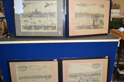 Lot 738 - Set of four reproduction engravings from the...