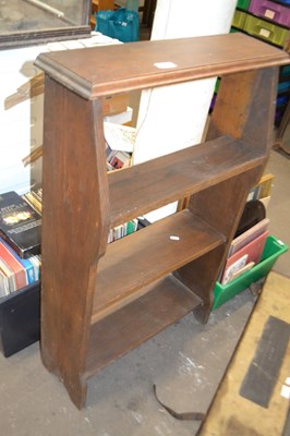 Lot 771 - A small wooden bookshelf, 62cm wide