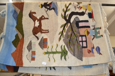 Lot 776A - Woven wool wall hanging