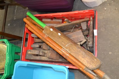 Lot 782 - A quantity of wooden workshop tools together...