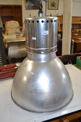 Lot 812 - A large aluminium lamp, approx 48cm diameter