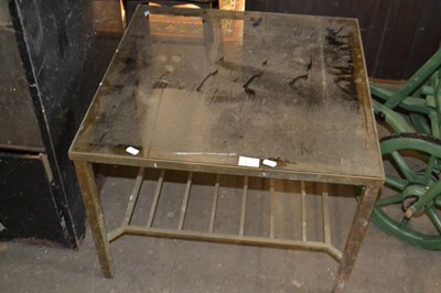 Lot 817 - Square glass top coffee table