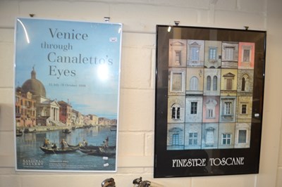 Lot 854 - An exhibition poster for Cannaletto at the...