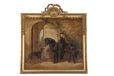 Lot 660 - Victorian school, A young girl sat on a pony...