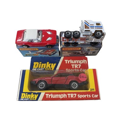 Lot 223 - A trio of boxed die-cast cars, to include:  -...