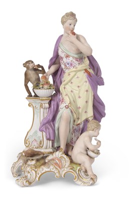 Lot 139 - A large 19th Century Meissen porcelain model...