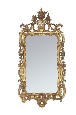 Lot 448 - A Florentine styled gilt wood wall mirror of...