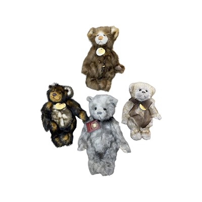 Lot 318 - Four Charlie Bears teddies with original tags,...