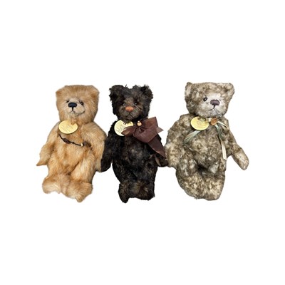 Lot 316 - Three Charlie Bears teddies with original tags,...