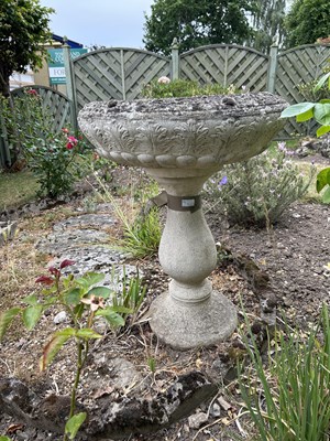 Lot 1 - A pair of composite garden planter, height...