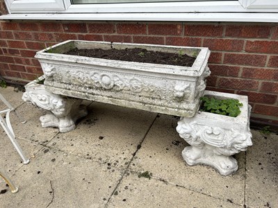 Lot 10 - Composit two tier planter, height approx 60cm,...