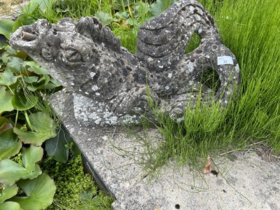 Lot 32 - A composite garden water feature formed as...