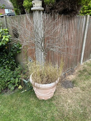 Lot 54 - Two matching plastic garden plant pots, height...