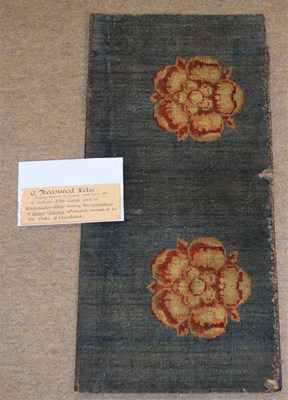 Lot 192 - A section of carpet purportedly from the...