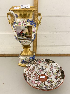 Lot 18 - Continental double  handled gilt decorated...