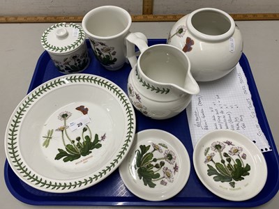 Lot 29 - A tray of various Portmeirion Botanic Garden...