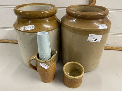 Lot 109 - Mixed Lot: Kitchen storage jars and other items