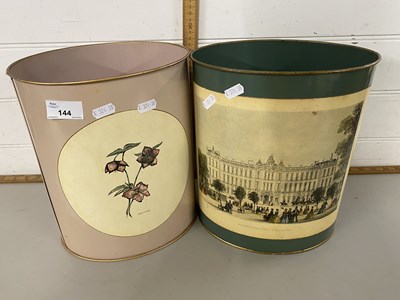 Lot 144 - Two metal waste paper bins