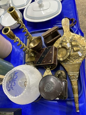 Lot 146 - Mixed Lot: Various brass wares to include...