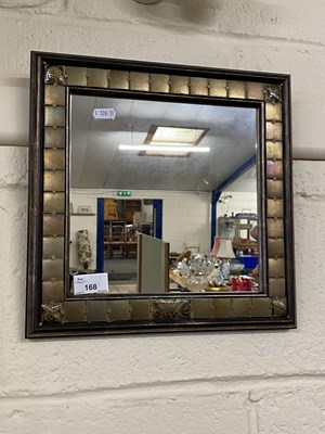 Lot 168 - Modern wall mirror in metal mounted frame