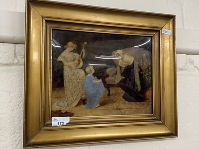 Lot 172 - Victorian Crystoleum showing an interior scene...