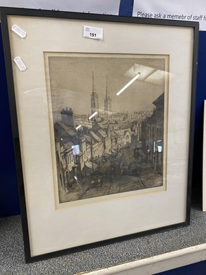 Lot 191 - W H Milnes, Coventry, 1911, etching