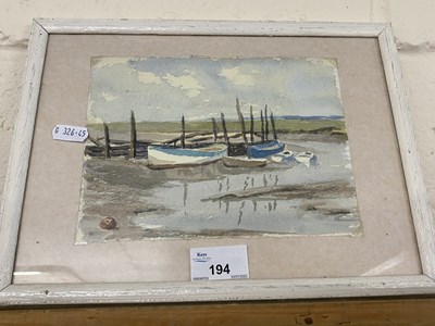 Lot 194 - 20th Century school study of a river creek...