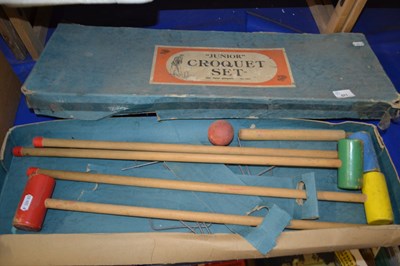 Lot 571 - A junior croquet set