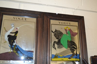 Lot 573 - Two reproduction Vogue picture mirrors