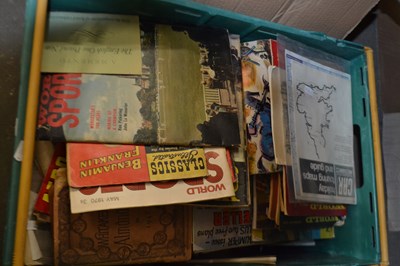 Lot 589 - Large box of various vintage sports magazines...