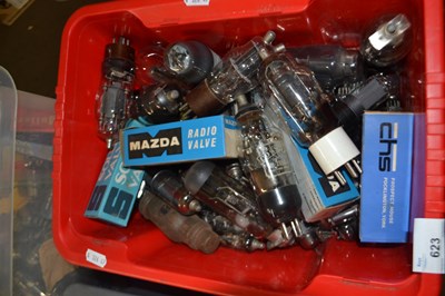 Lot 623 - Box of various Mazda and other radio valves