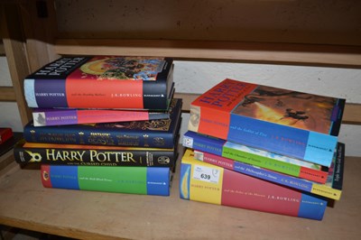 Lot 639 - Quantity of Harry Potter books (9)