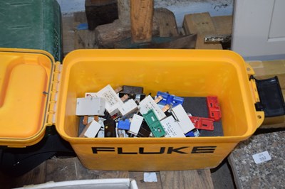 Lot 59 - Fluke plastic case containing various fuses...