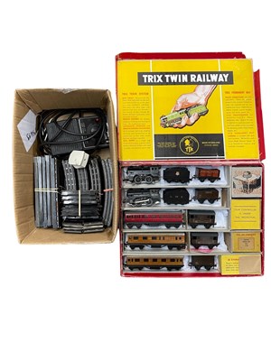 Lot 144 - A boxed 00 gauge Trix Twin Railway set,...