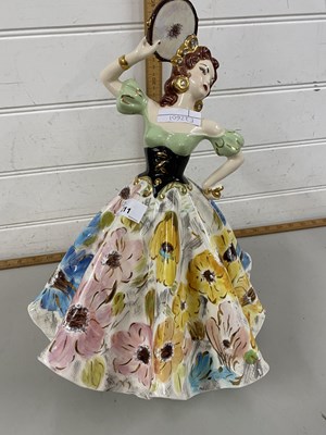 Lot 211 - Modern porcelain figure of a Flamenco dancer