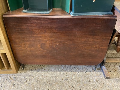 Lot 244 - 19th Century mahogany drop leaf dining table