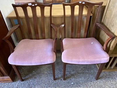 Lot 248 - Pair of vintage G-Plan  carver chairs