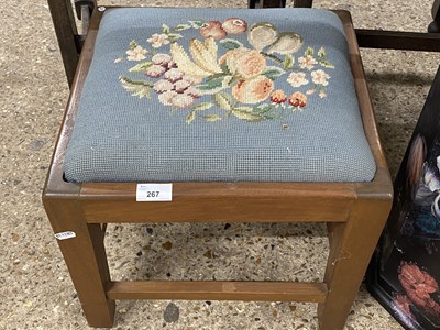 Lot 267 - Small tapestry covered stool