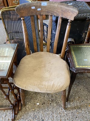 Lot 272 - Elm seated kitchen chair