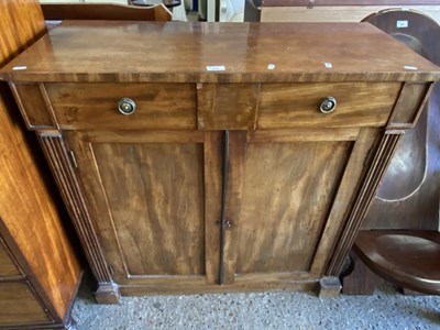 Lot 278 - Small Victorian mahogany sideboard with single...