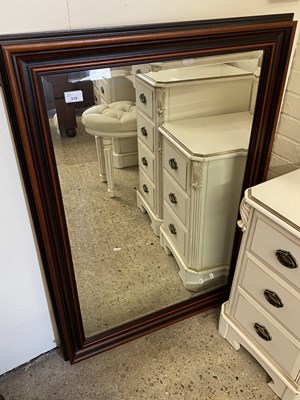 Lot 319 - Modern bevelled wall mirror