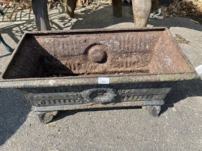 Lot 345 - 20th Century cast iron rectangular planter,...