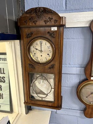 Lot 670 - Early 20th Century continental wall clock, the...