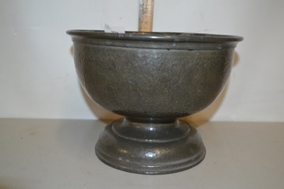 Lot 221 - A hammered pewter bowl in Liberty style,...