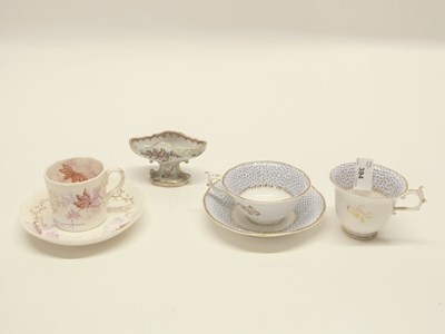 Lot 438 - Collection of English porcelain cups and...